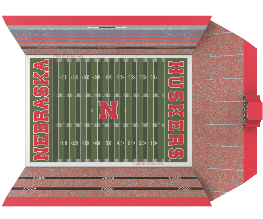University of Nebraska Stadium Bed