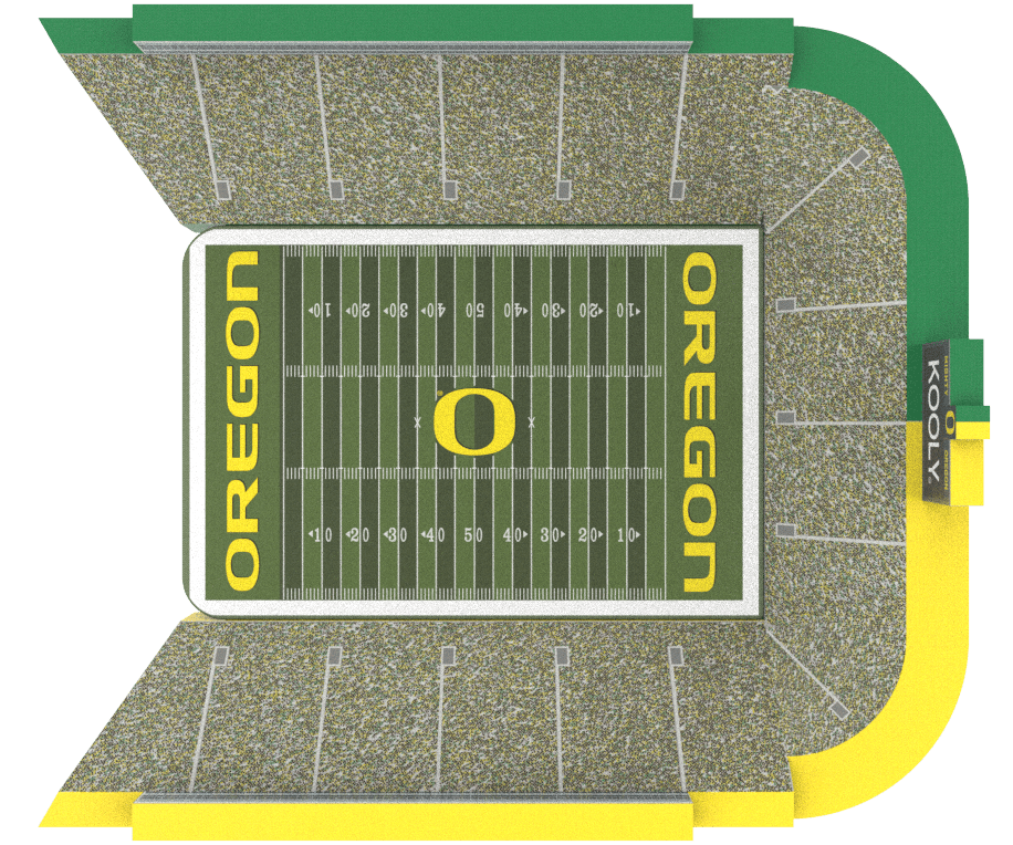 University of Oregon Stadium Bed