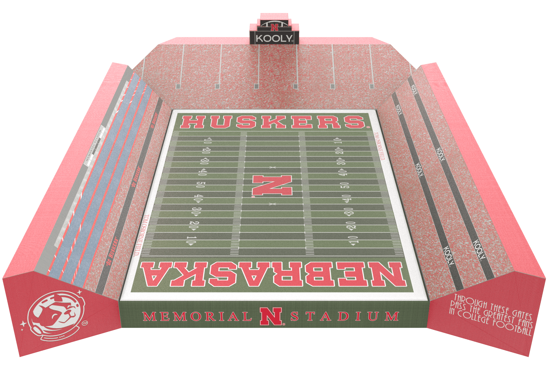 University of Nebraska Stadium Bed